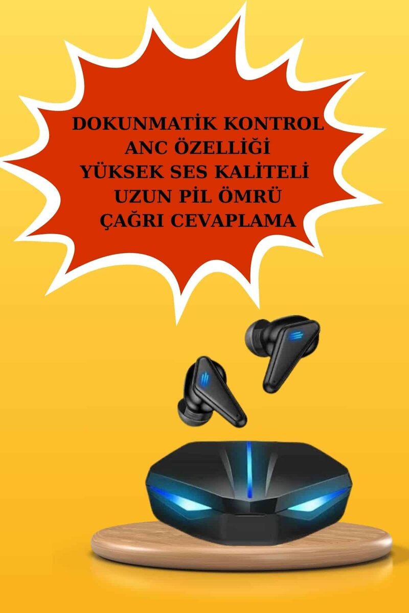 Kablosuz Bluetooth Bağlantılı Kulaklık ve Dokunmatik Ekran Akıllı Saat Arama Cevaplama - Görsel 5