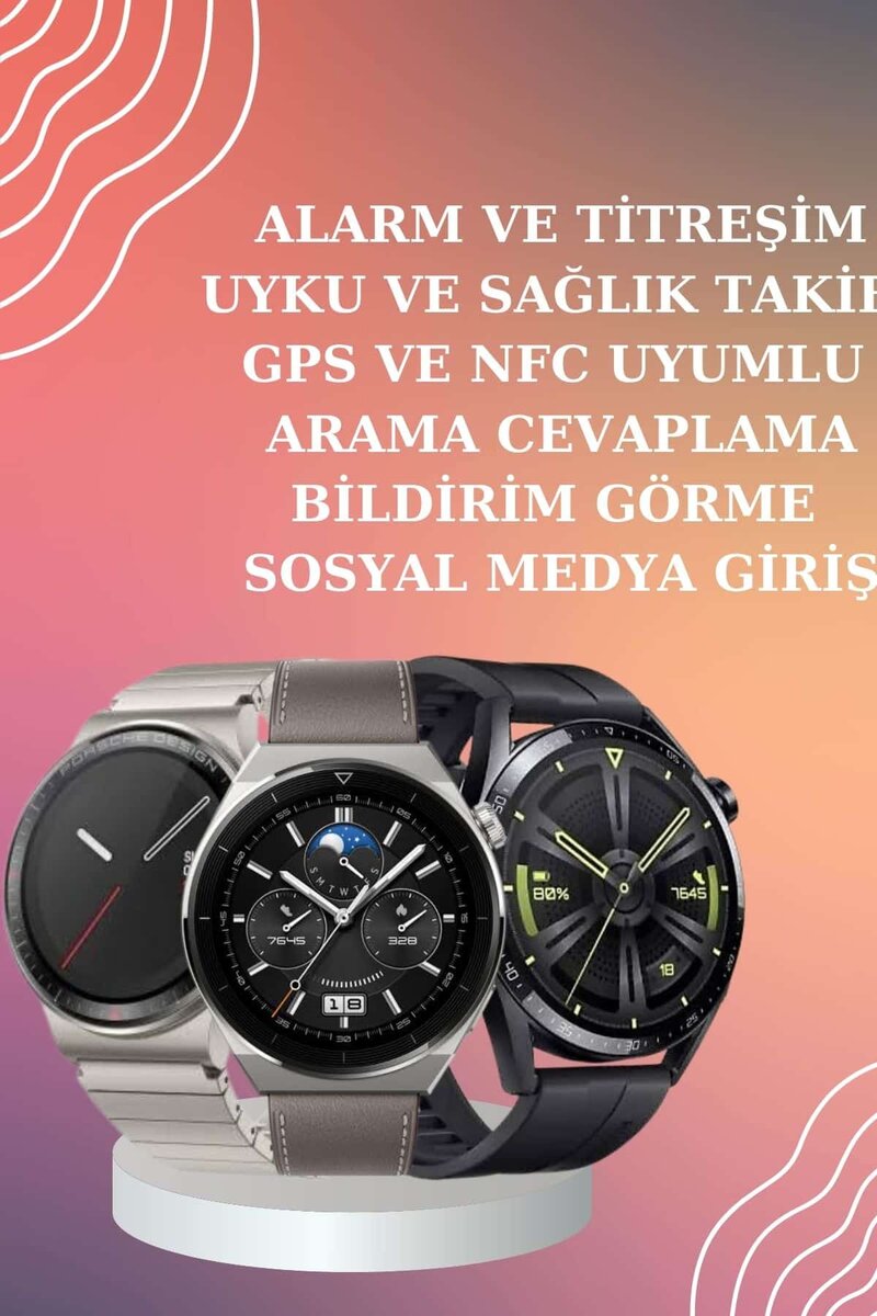 ANC Özellikli Bluetooth Kulaklık ve Amoled Ekran Akıllı Saat Uyku ve Sağlık Takibi Nabız Ölçer - Görsel 2