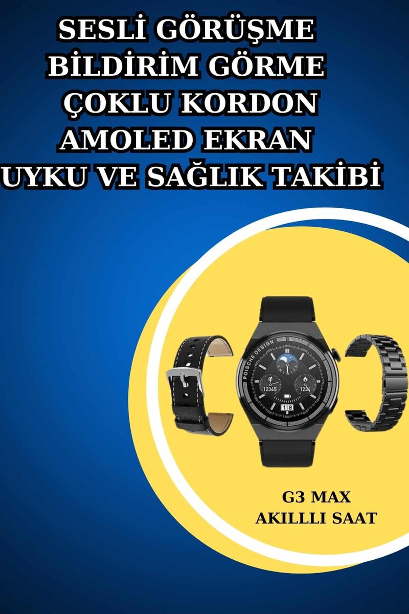 İkili Set Akıllı Saat Ve Bluetooth Kulaklık Kablosuz Uzun Pil Ömrü Spor Modları - Görsel 2