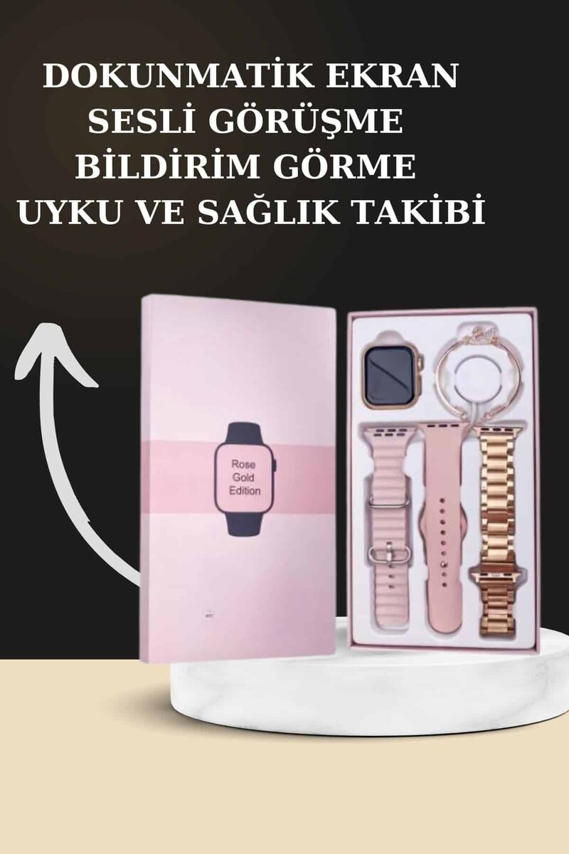 Yeni Nesil Kaliteli Akıllı Saat ve Kablosuz Bluetooth Kulaklık Yüksek Ses Kaliteli - Görsel 3