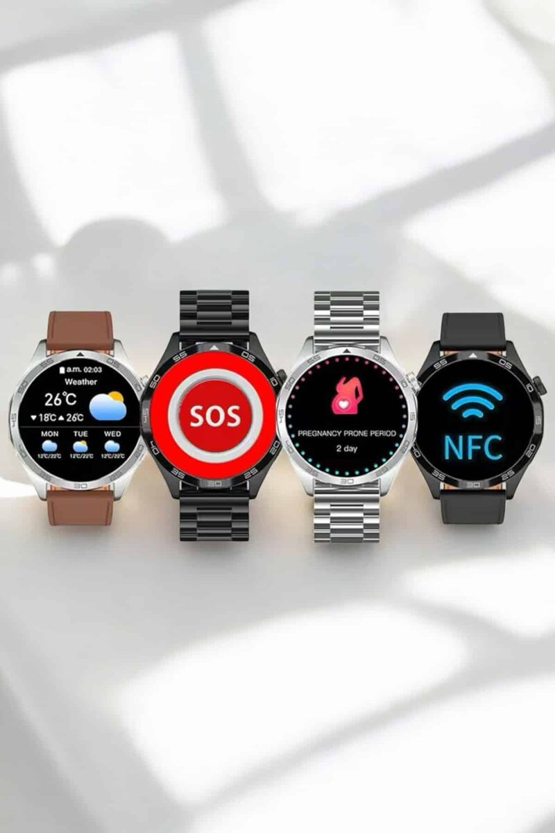 Akıllı Saat Bildirim Görme Sesli Görüşme Çoklu Kordon GPS Takibi - Görsel 4
