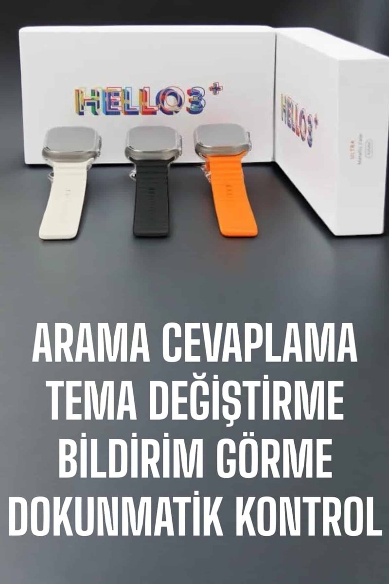 Akıllı Saat Yeni Nesil Sesli Asistan Uyku ve Sağlık Takibi Adımsayar - Görsel 2