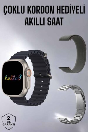 Akıllı Saat Yeni Nesil Bluetooth Bağlantılı Uyku Sağlık Takibi GPS Ve NFC Uyumlu