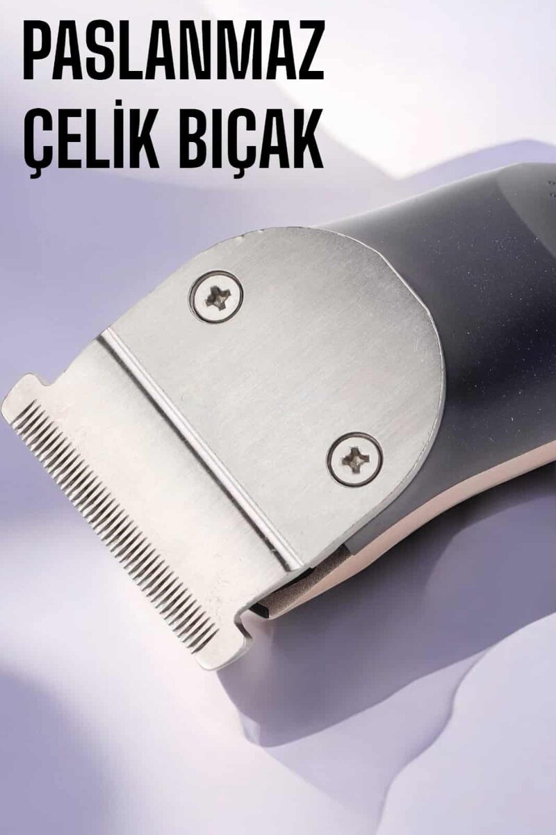 Paslanmaz Çelik Bıçaklı Hassas Çelik Bıçaklı Tıraş Makinesi - Görsel 2