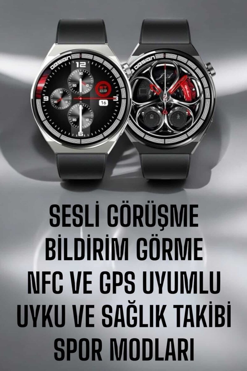 Akıllı Saat GPS VE NFC Özelliği Sesli Görüşme Dokunmstik Ekran - Görsel 2