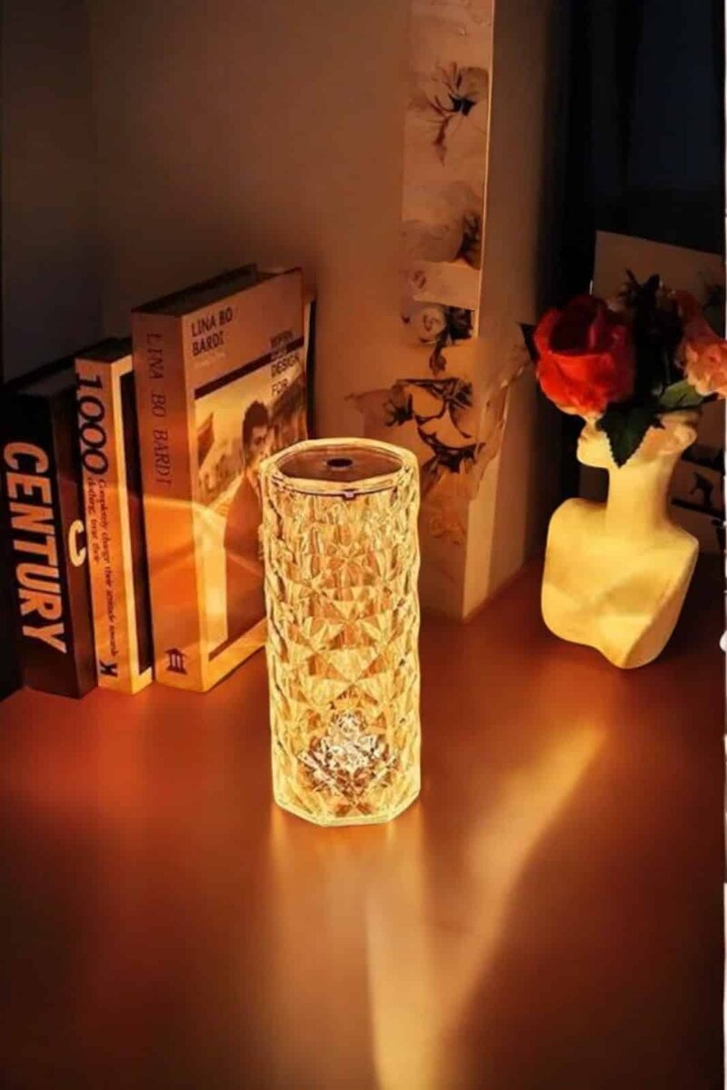 Kristal Dokunmatik Ve Kumandalı Masa Ve Gece lambası - Görsel 5