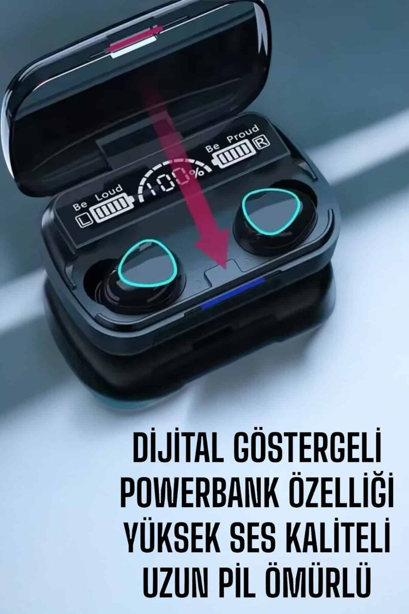 Bluetooth Bağlantılı Suya Dayanıklı Uzun Pil Ömürlü Kablosuz Kulaklık - Görsel 4