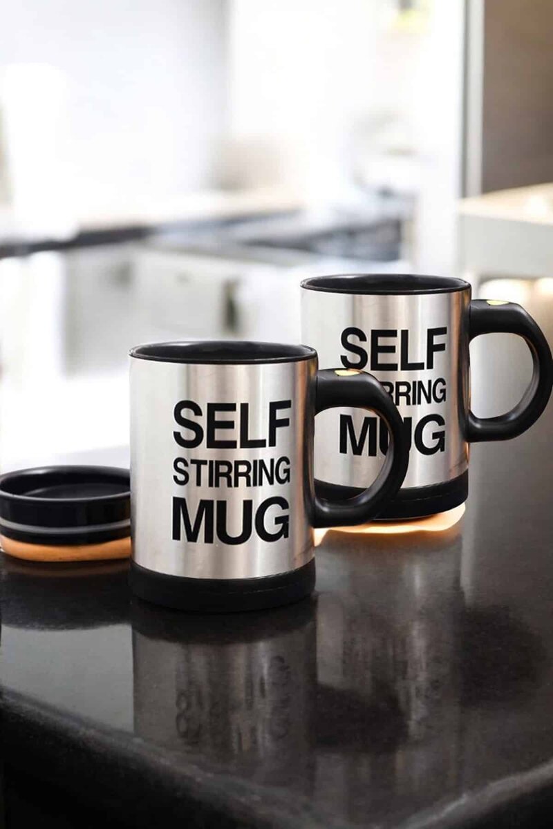 Yazılı Mug Kupa Karıştırıcı Özelliği Ve Paslanmaz Çelik - Görsel 2