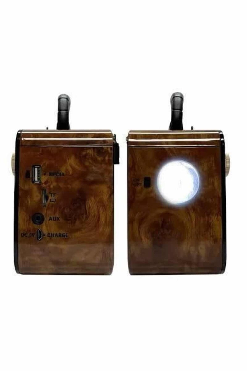 Nostaljik Radyo Bluetooth Bağlantılı Müzik Kutusu Ahşap - Görsel 4