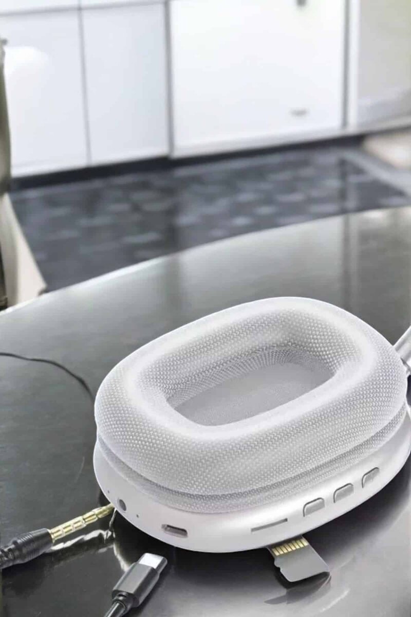 P9 Plus Kablosuz Kulak Üstü Bluetooth Kulaklık Beyaz Yüksek Ses Kaliteli - Görsel 3