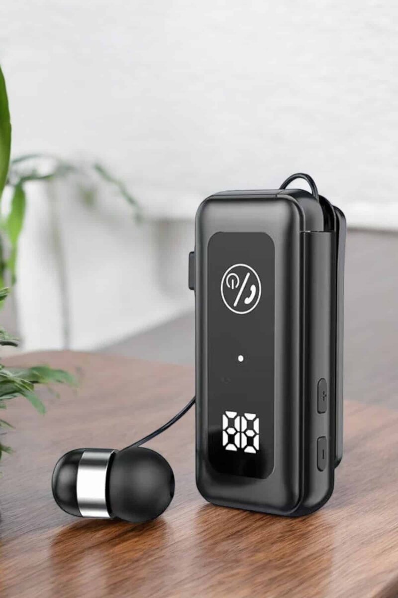 Kablolu Bluetooth Kulaklık Kulak İçi Stereo Mikrofonlu Dijital Göstergeli - Görsel 2