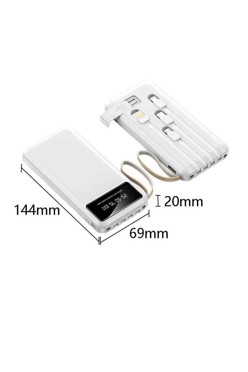 Powerbank Şarj Cihazı 4 Çıkışlı 20.000 MAH Powerbank Taşınabilir Çoklu Giriş - Görsel 5