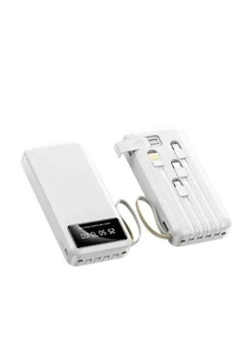 Powerbank Şarj Cihazı 4 Çıkışlı 20.000 MAH Powerbank Kompakt Yüksek Kapasiteli Hızlı Şarj - Görsel 4