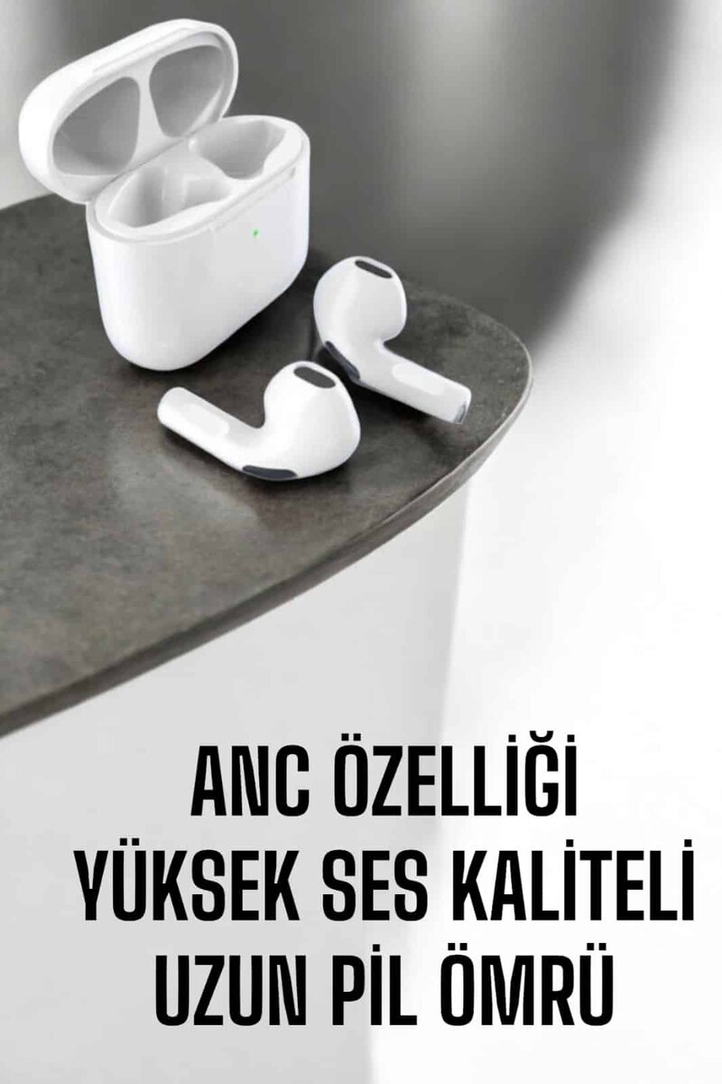 Yeni Nesil Pro Bluetooth Kulaklık Uzun Pil Ömrü Beyaz - Görsel 2
