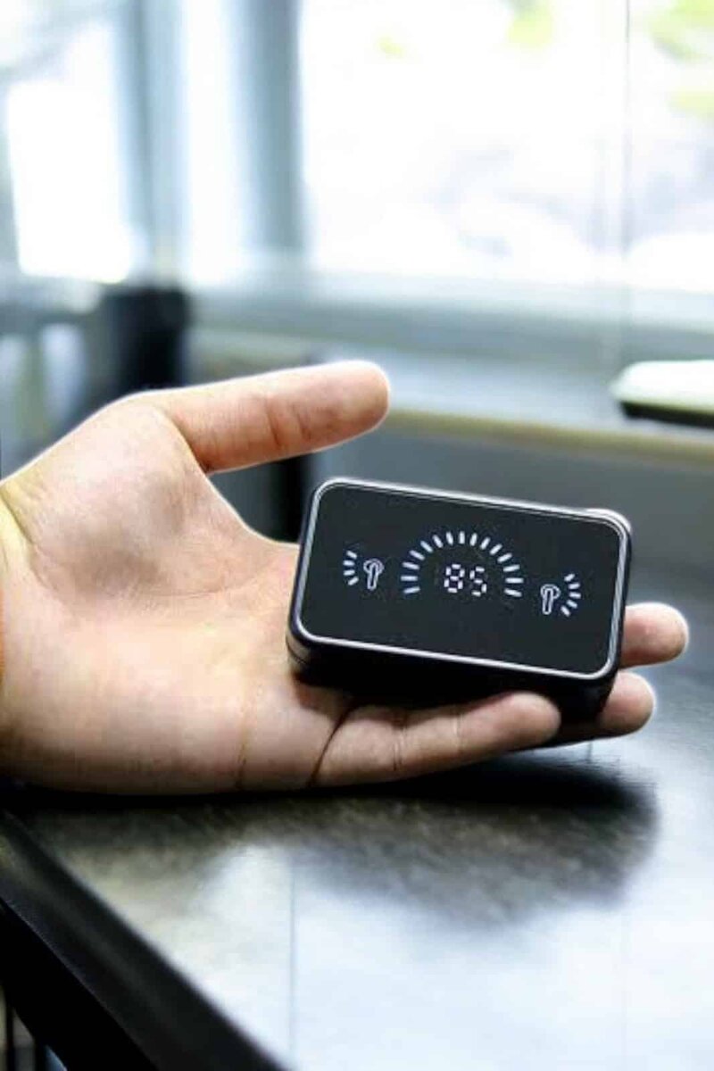 Telefon Standlı Bluetooth Kulaklık Aynalı Yüksek Ses Kaliteli - Görsel 3