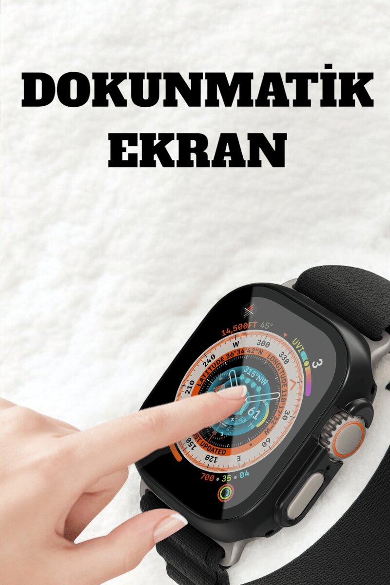 Uyku ve Nabız Takipli Wireless Şarjlı Akıllı Saat Android ve iOS Uyumlu - Görsel 5