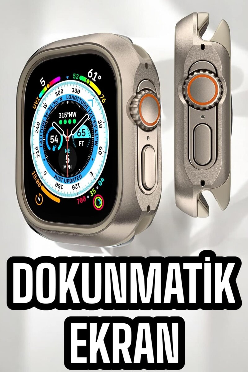 Yeni Nesil Akıllı Saat Nabız Ölçer Sağlık Ölçer ve Kalori Ölçer Uyku Takibi NFC Özelliği - Görsel 5