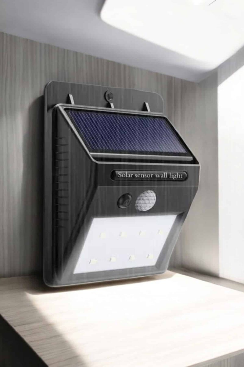 Solar Lamba Giriş Bahçe Yol Avlu Hareket Sensörlü Led Parlak Gece Su Geçirmez - Görsel 4