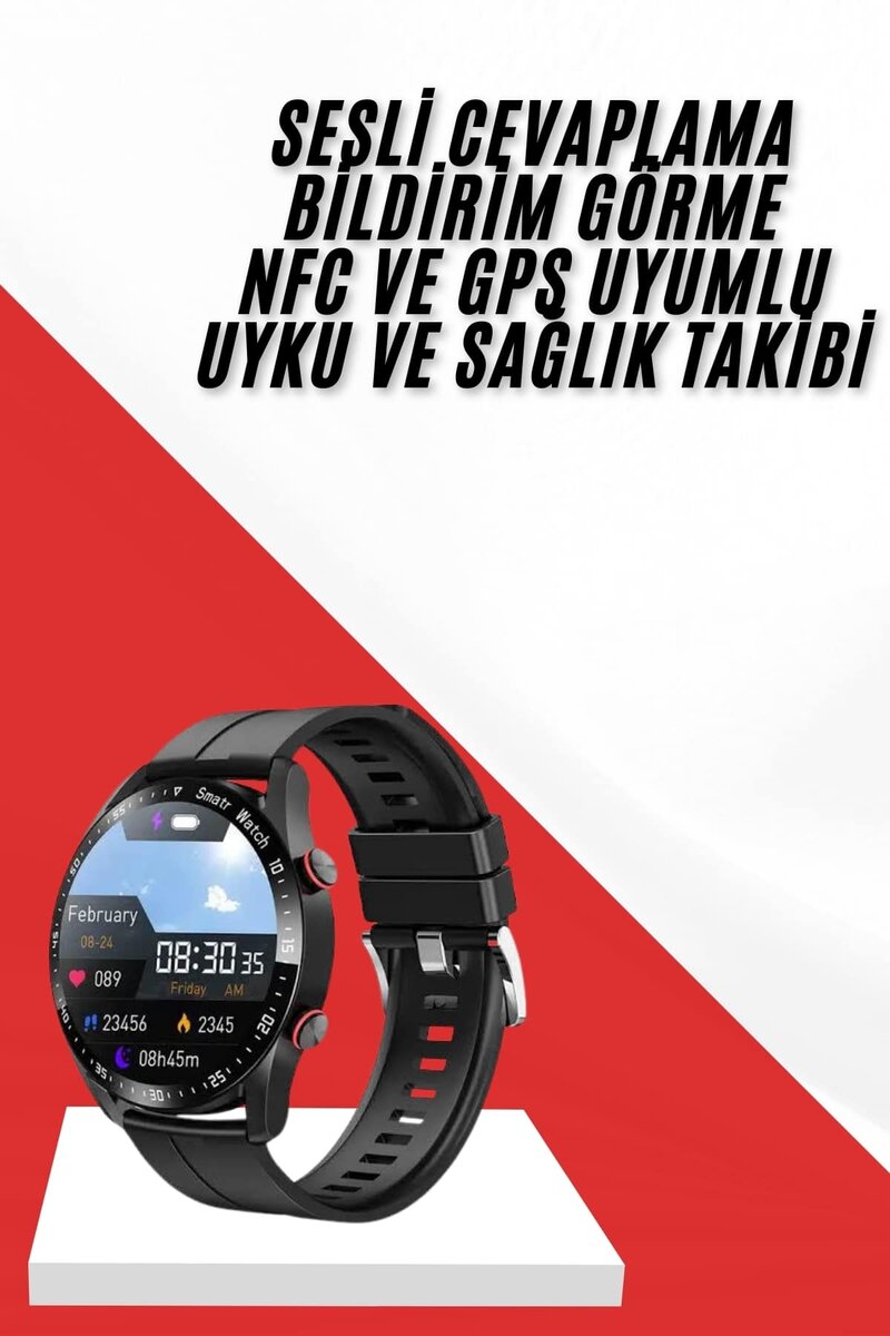 Yeni Nesil Akıllı Saat Arama Cevaplayan Uzun Pil Ömrü Müzik Dinleme - Görsel 2