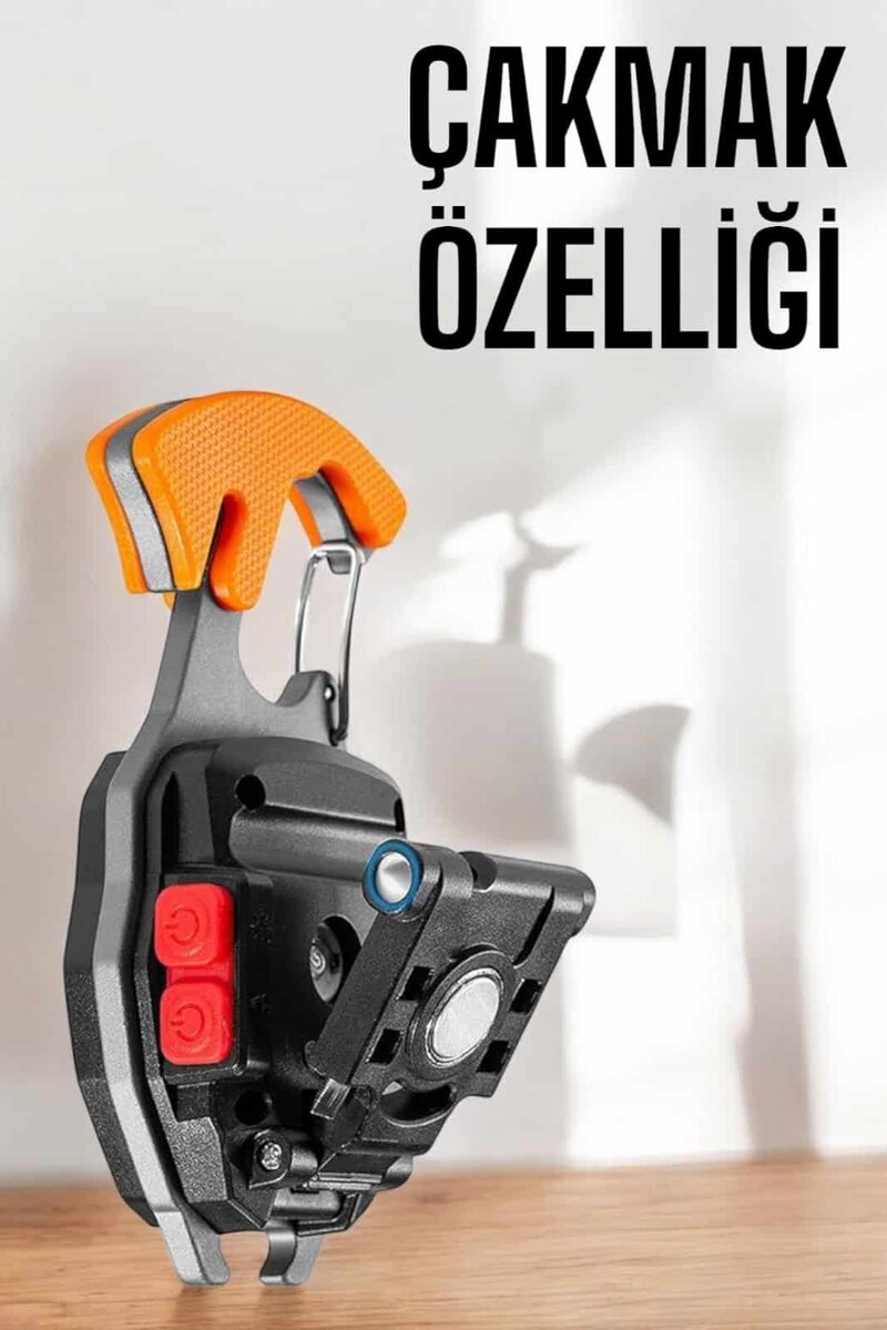 yeni nesil Kamp Feneri Çok Fonksiyonlu Fener Anahtarlık Usb Çakmaklı Cam Kırıcı Kemer Kesici Açacak - Görsel 3