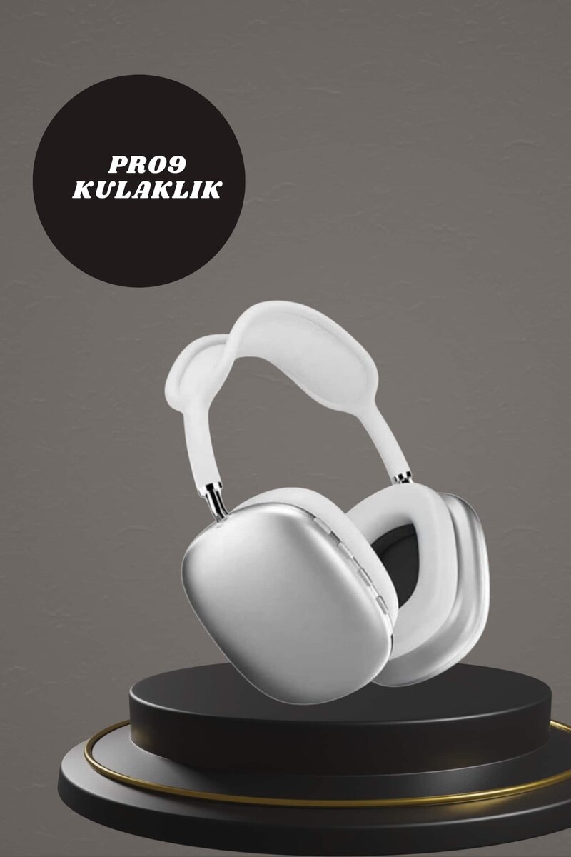 Kulak Üstü P9 Kablosuz Bluetooth Kulaklık ve 7 Kordonlu Akıllı Saat - Görsel 4