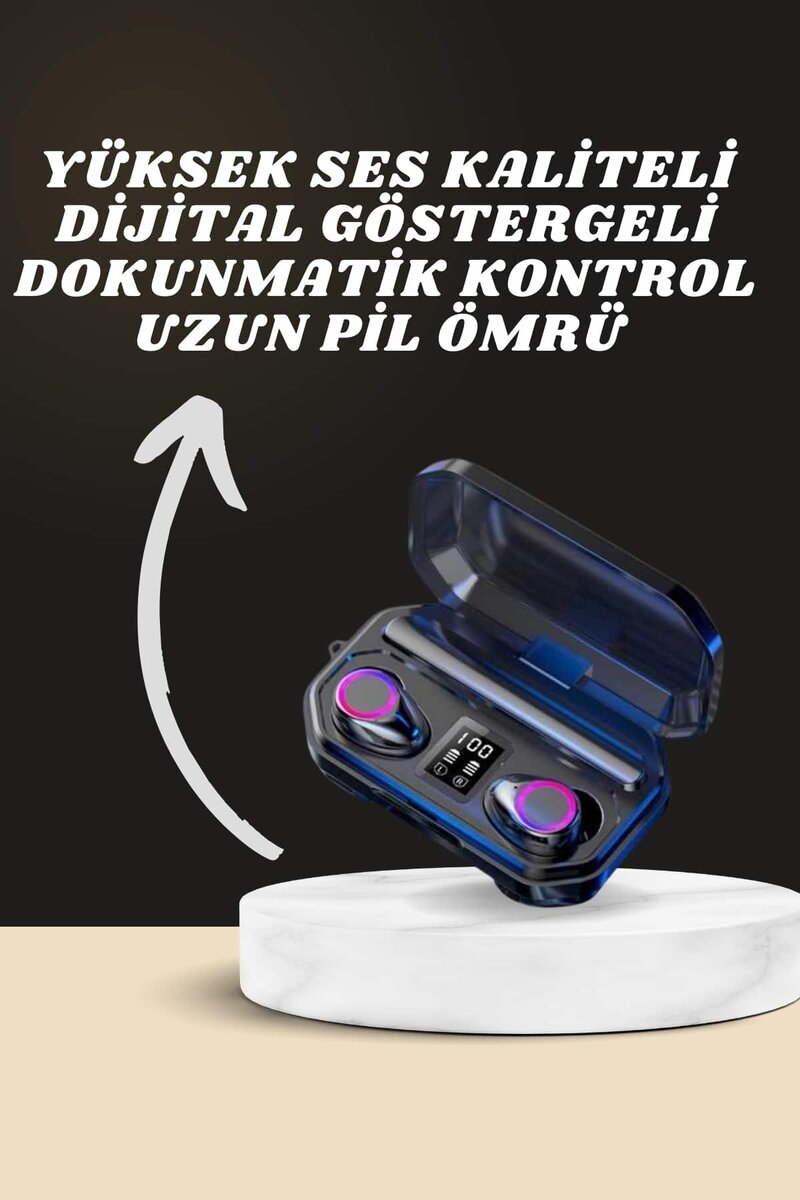 Yeni Nesil Akıllı Saat ve Bluetooth Kulaklık Kampanyası Dijital Göstergeli Powerbankli - Görsel 2