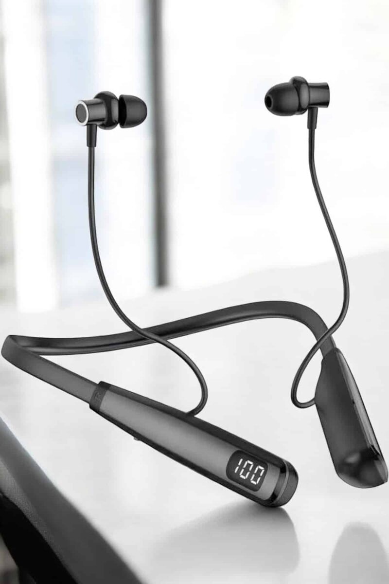 Boyun Bantlı Bluetooth Kulaklık Yüksek Ses Kaliteli 100 Saat Kulaklık - Görsel 3
