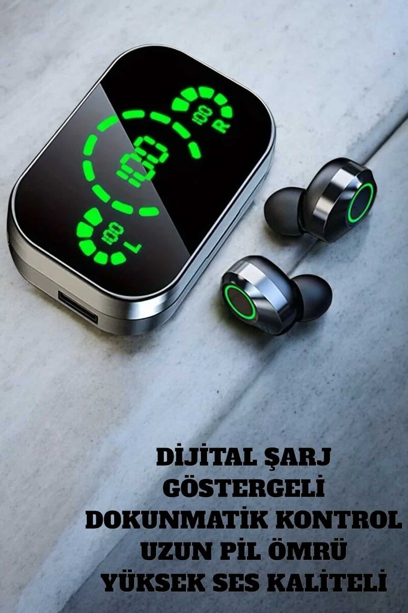 Bluetooth Kulaklık Mikrofonlu Dokunmatik Kontrol ANC Özelliği - Görsel 2