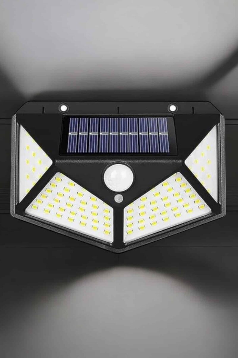 Güneş Enerjili Bahçe Aydınlatma Lambası Solar 100 Led Lamba - Görsel 5