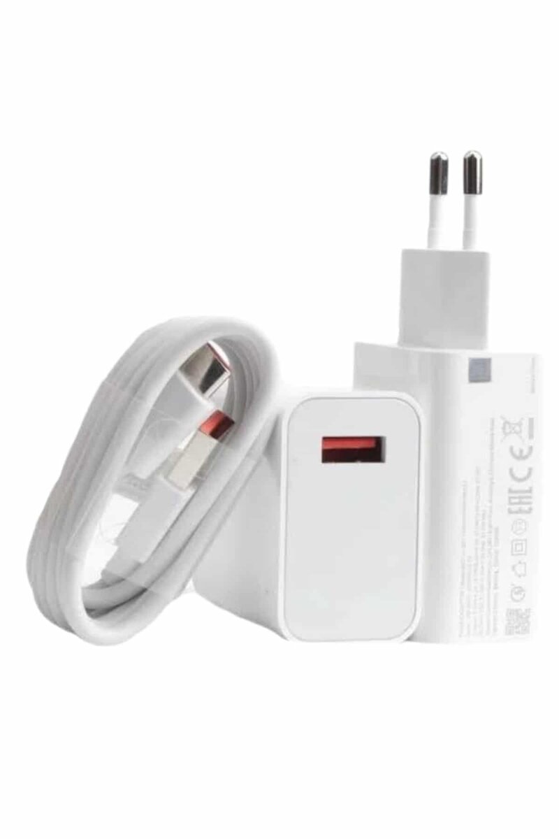 Beyaz Ultra Plus Hızlı Şarj Seti Şarj Adaptörü ve Kablosu 67W - Görsel 2