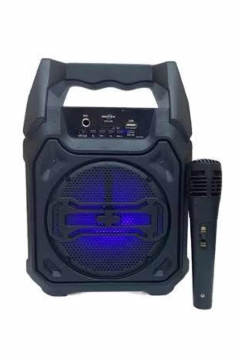 Bluetooth Hoparlör Led Işıklı Taşınabilir Kablosuz Speaker Uzun Pil Ömrü - Görsel 4