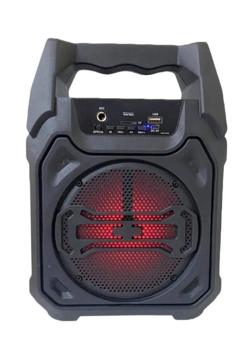 Bluetooth Hoparlör Led Işıklı Taşınabilir Kablosuz Speaker Uzun Pil Ömrü - Görsel 5