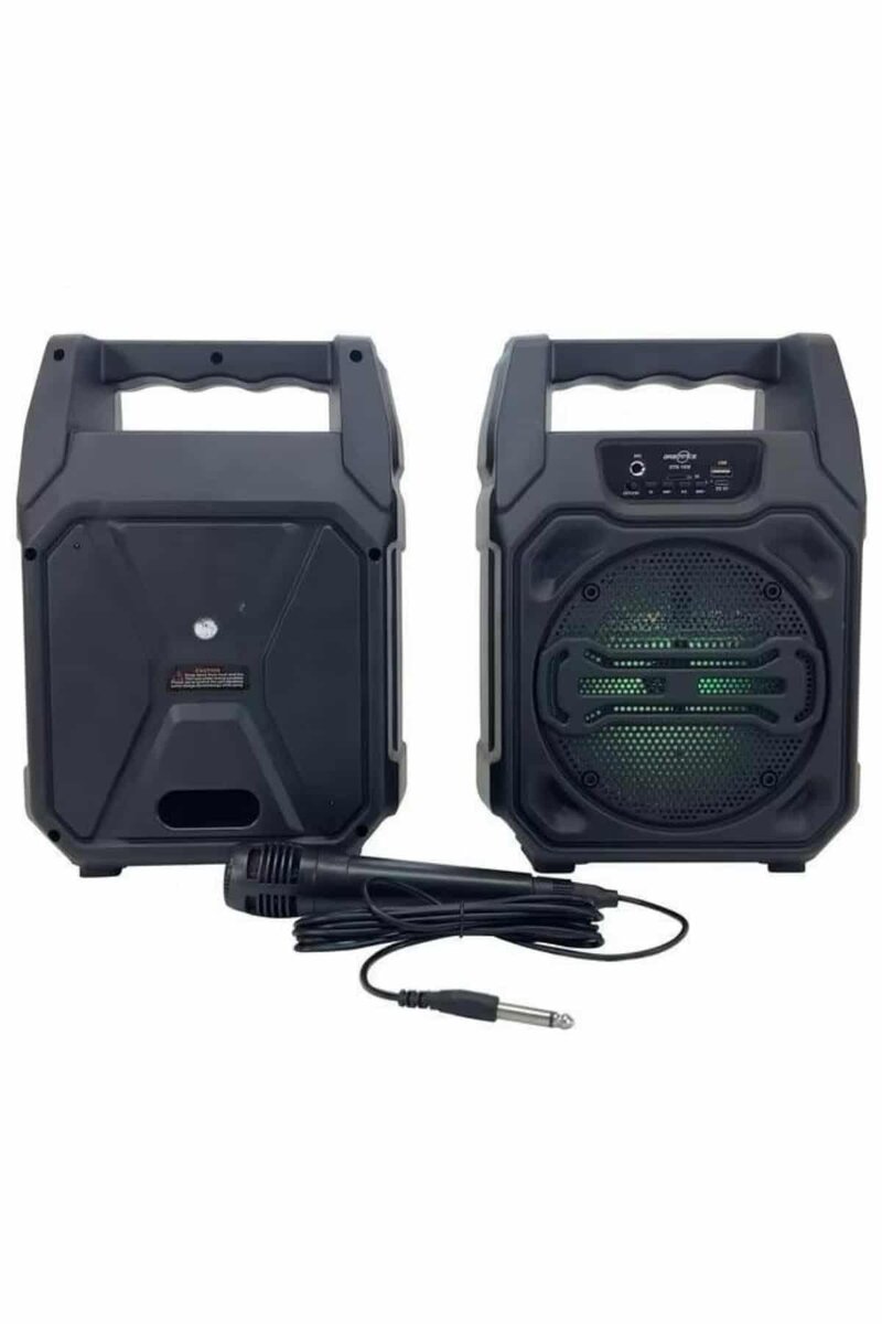 Karaoke Mikrofonlu Fm Radyolu Bluetooth Hoparlör Yüksek Ses Kaliteli - Görsel 3