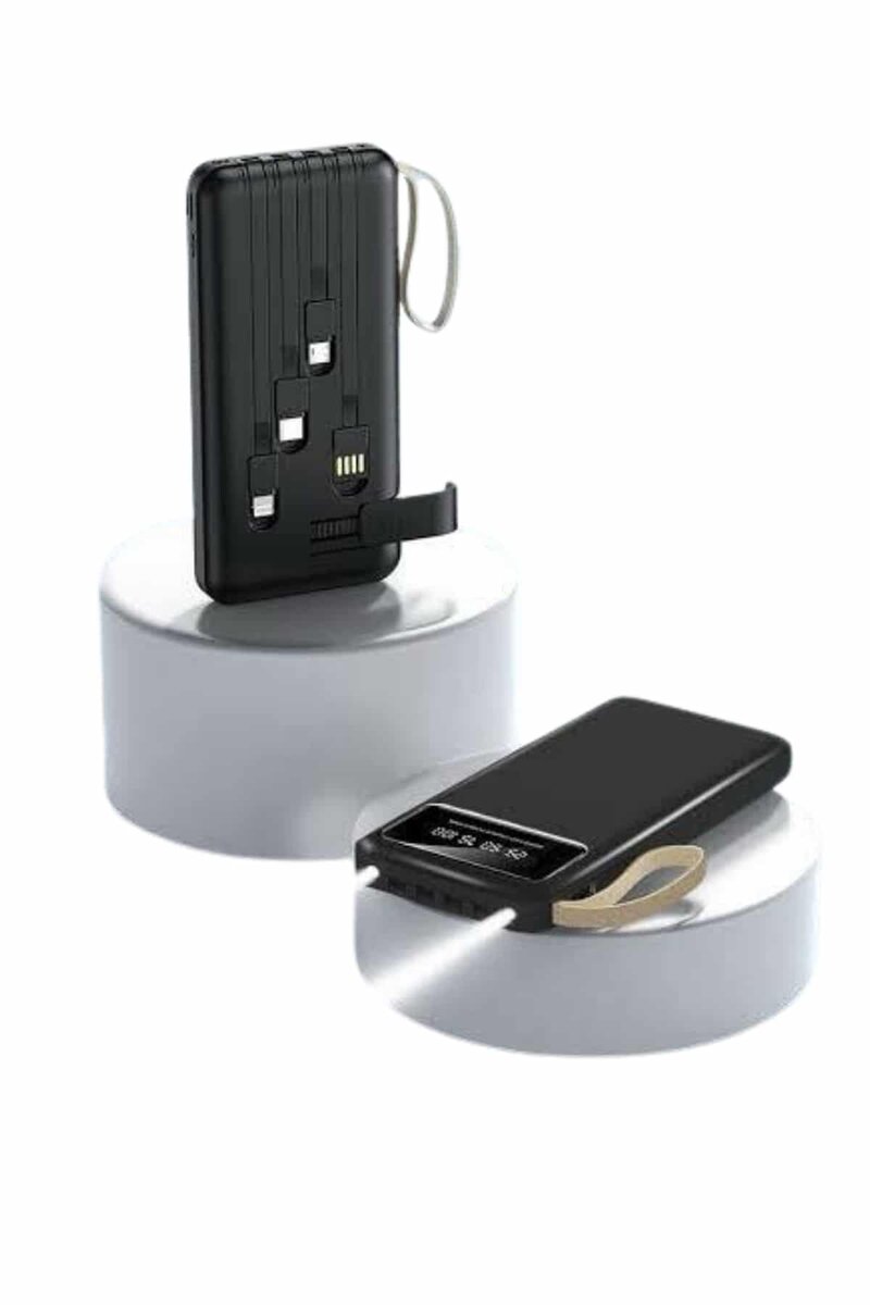 Hızlı Şarj Özellikli 20.000 Mah Dijital Göstergeli USB Girişli Android ve İOS Uyumlu Powerbank - Görsel 3