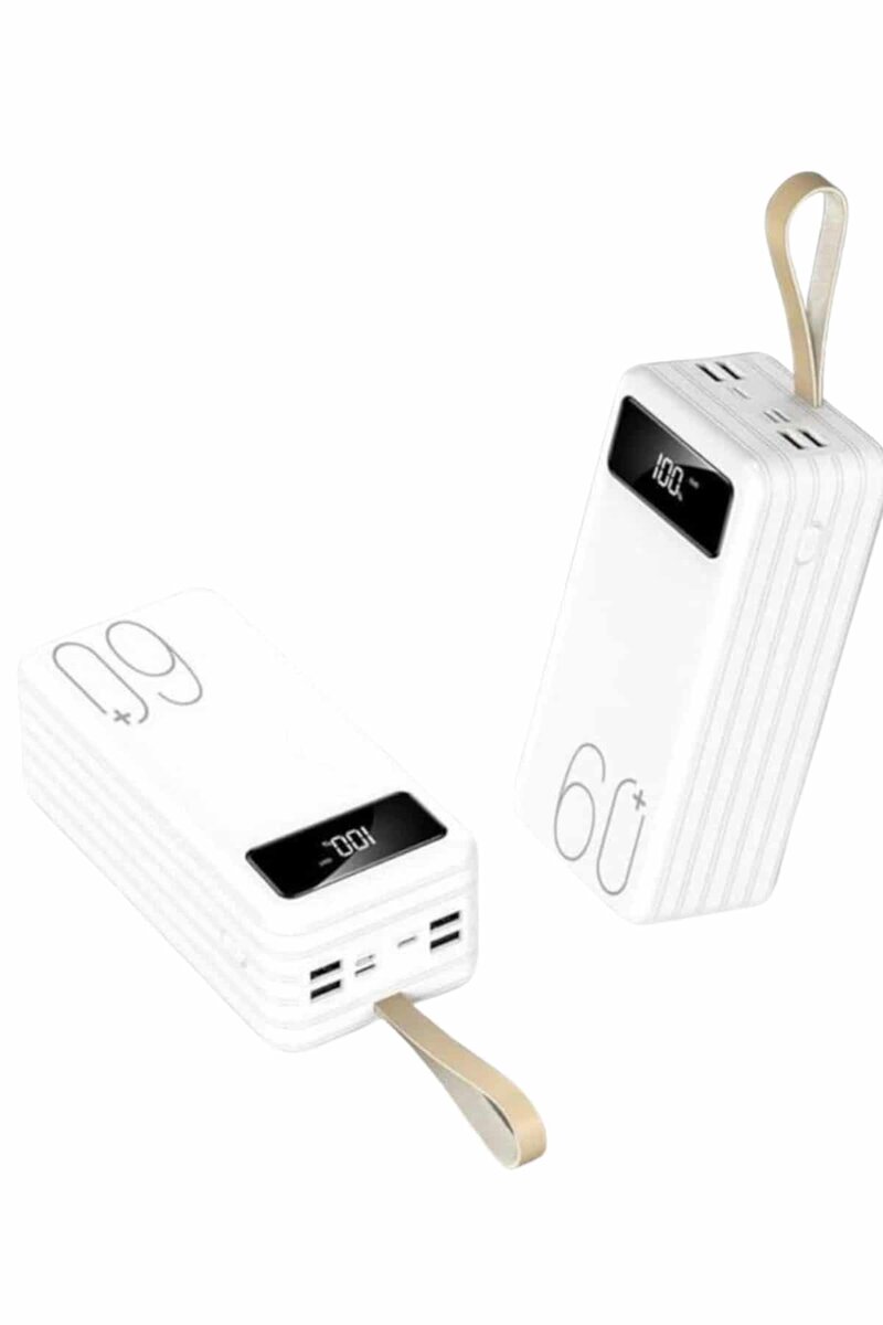 Powerbank 60.000 Mah Taşınabilir Şarj Hızlı El Fenerli Dijital Göstergeli - Görsel 2