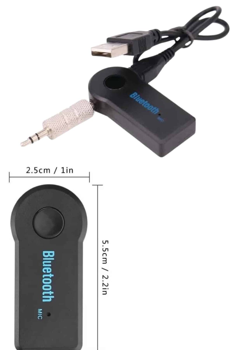 Bluetooth Araç Kiti Aux Çıkışlı Telefon Müzik Alıcı Tüm Cihazlara Uyumlu - Görsel 4
