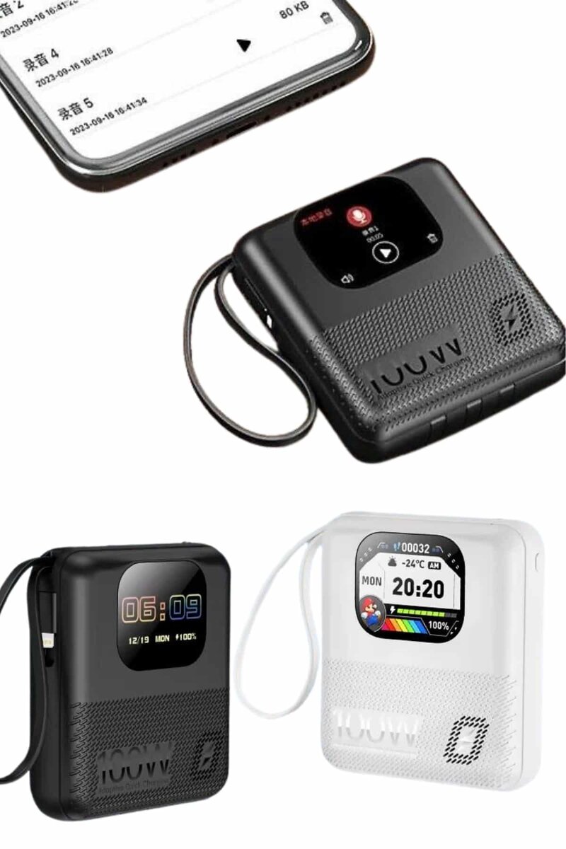 Akıllı Powerbank 10.000 MAH 4 Çıkışlı Taşınabilir Dijital Göstergeli - Görsel 5