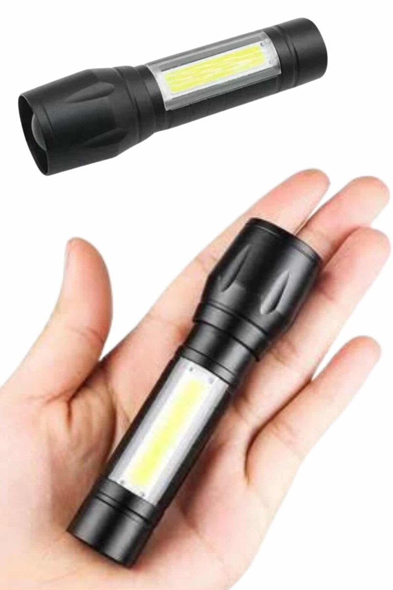 EL Feneri Uzun Menzilli Usb Şarj Edilebilir Kamp Lambası - Görsel 2