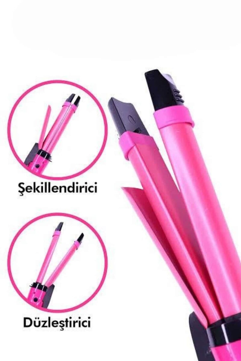Saç Şekillendirici Düzleştirici ve Maşa Özellikli Şekillendirici Seramik Kaplama - Görsel 4