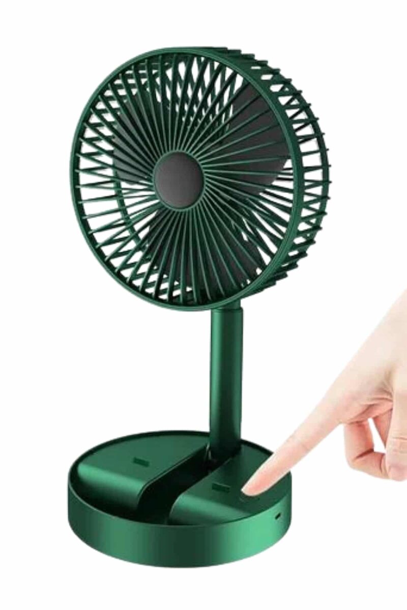Katlanabilir Usb Şarjlı Masaüstü Soğutucu Mini Fan Telefon Tutucu - Görsel 2
