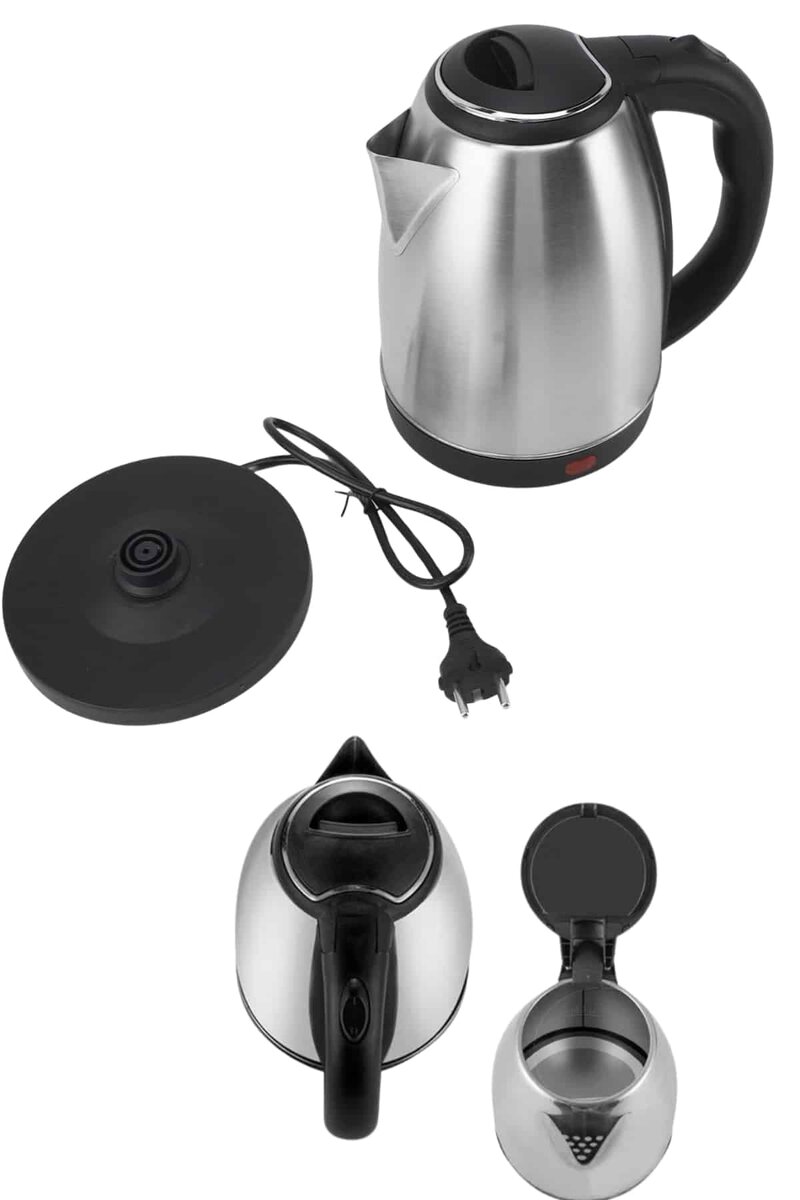 Elektrikli Paslanmaz Çelik Su Isıtcı Çelik Kettle 1.8 Lt. Uzun Ömürlü - Görsel 2