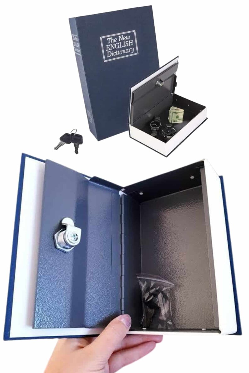 Gizli Kasa Kilitli Sözlük Görünümlü 18cm Gizli Kasa Büyük Boy Anahtarlı - Görsel 2