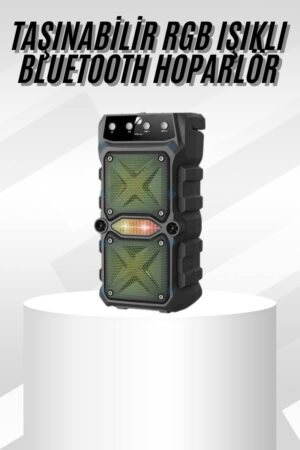 Çift Çıkışlı Güçlü Bataryalı Kablosuz Yüksek Ses Kaliteli Bluetooth Hoparlör