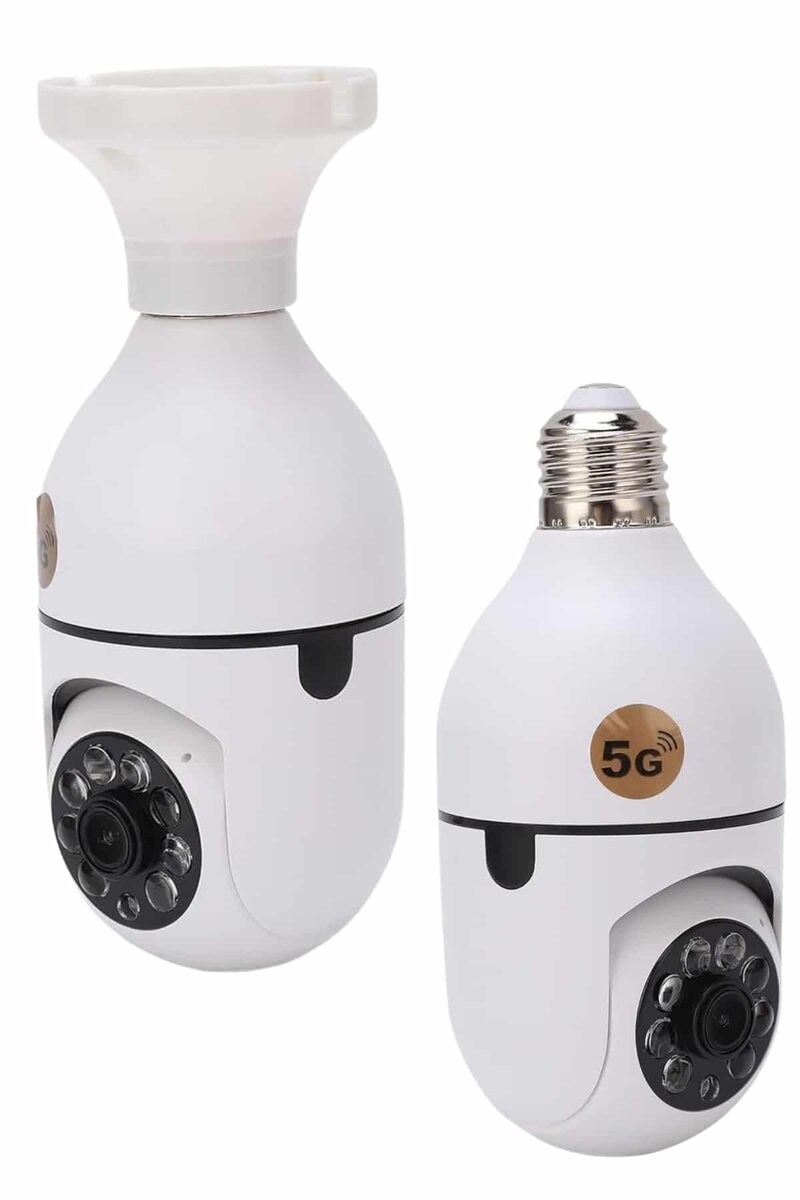 Güvenlik Kamerası Wi-Fi Özellikli 360 Derece Full Hd 1080p Ampül Kamera - Görsel 5