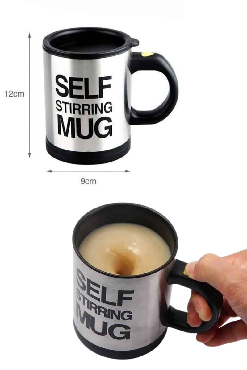 Karıştırıcı Özellikli Mikser Kupa Bardak Kompakt Taşınabilir Mug - Görsel 5