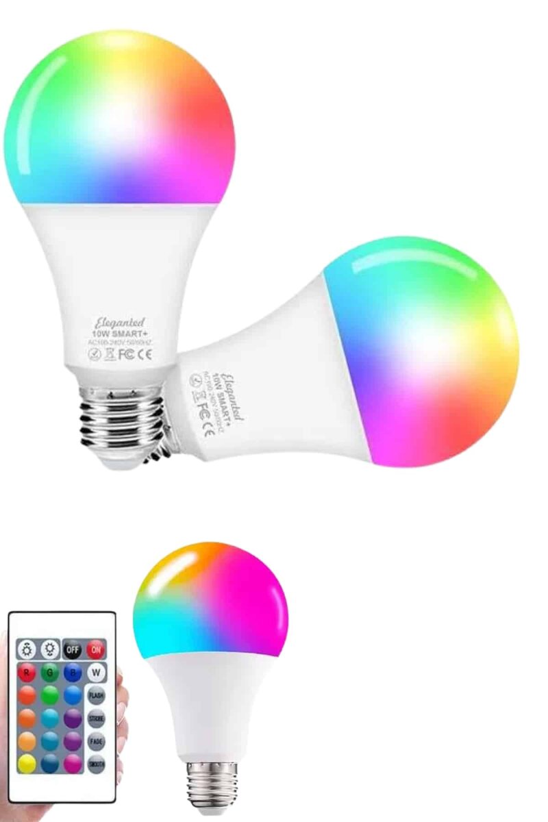 Ayarlanabilir Parlaklık RGB Led Ampul Beyaz Lamba Ve Renkli Ampul - Görsel 2