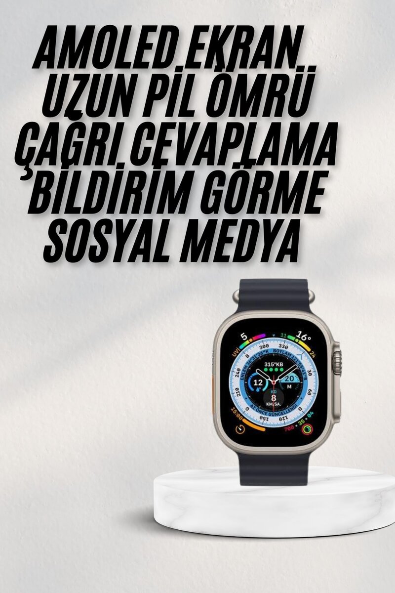 2025 Yeni Model Akıllı Saat Android ve İOS Uyumlu Çağrı Cevaplama - Görsel 2