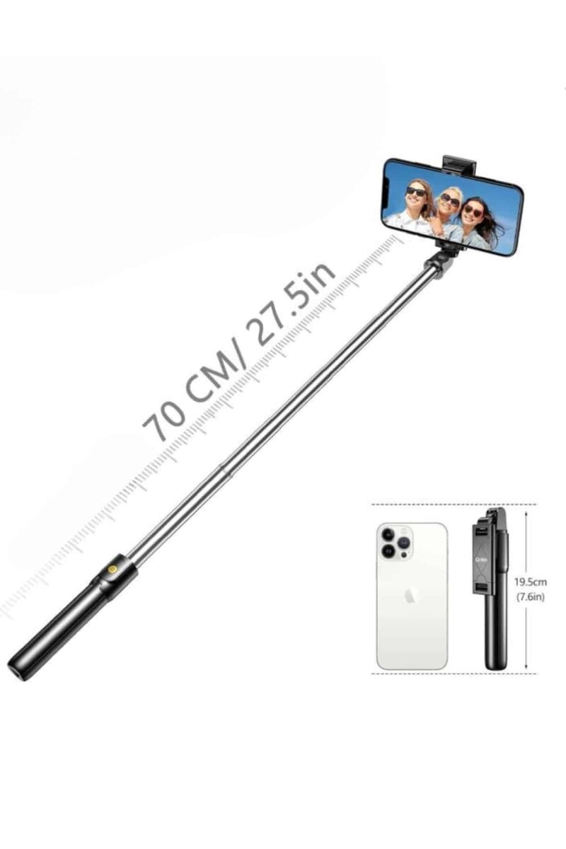 Cep Telefonu Tripod Standı Manyetik Selfie Sopa Bluetooth Uzaktan Kumandalı - Görsel 4