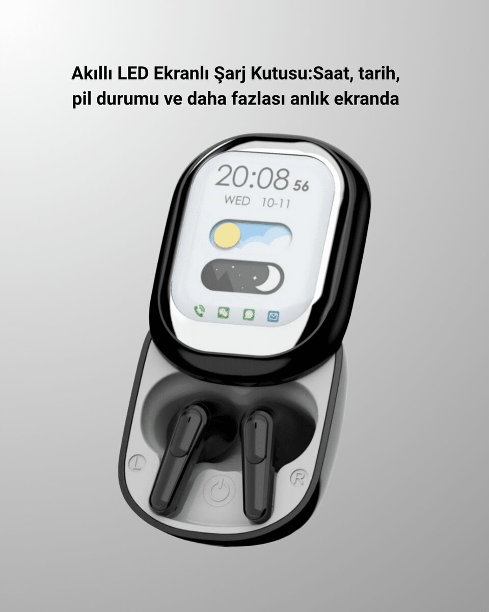 ENC Destekli Bluetooth 5.4 Kulaklık – EQ Ayarlı Akıllı Kutulu - Görsel 2