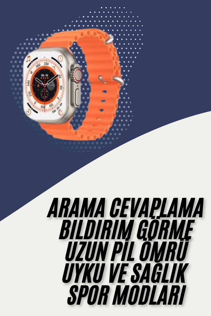 2025 Model Akıllı Saat Çift Kordon Ios Ve Android Arama Cevaplama Sesli Asistan - Görsel 2